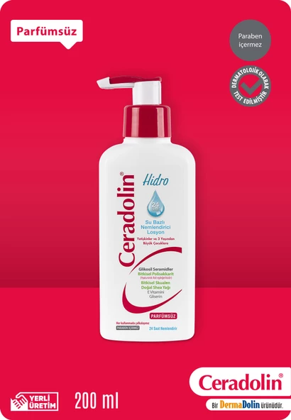 Ceradolin Hidro Su Bazlı 200 ml Nemlendirici Losyon