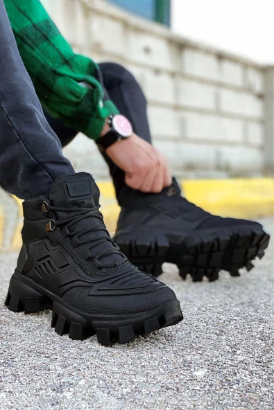 Big King Siyah Dozer Taban Unisex Günlük Spor Bot - 2