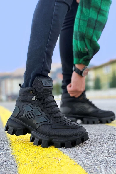 Big King Siyah Dozer Taban Unisex Günlük Spor Bot - 3