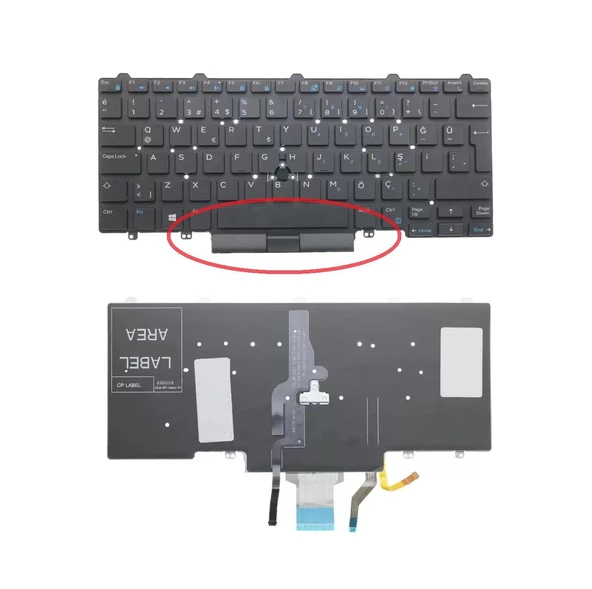 Dell P73G001 Klavye Siyah TR Işıklı