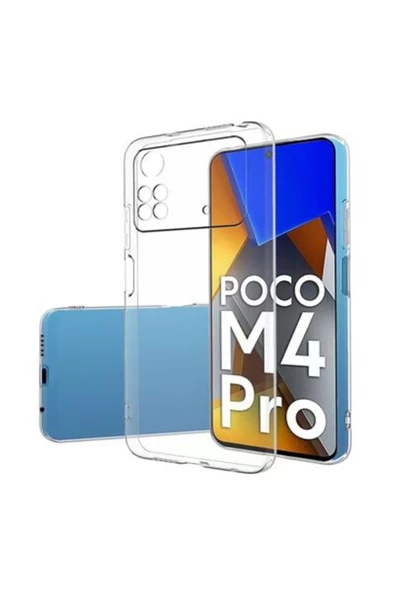 TechnoGuru Poco M4 Pro 4G Esnek ve Şeffaf Sheer Premium TPU Silikon Kılıf