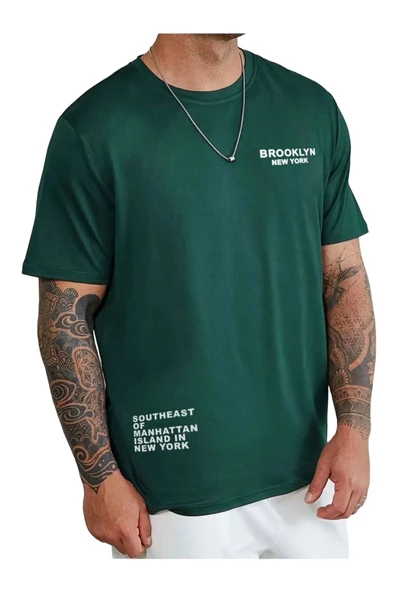 Erkek Brooklyn Ny Baskılı Tshirt - 8
