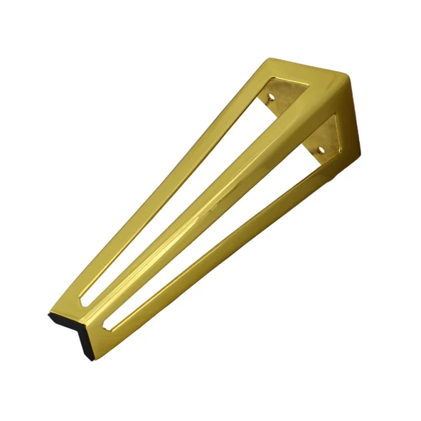 Mobilya Koltuk Baza Sehpa Kanepe Masa Ayağı Metal Ayak 20 Cm Altın - Resim 6