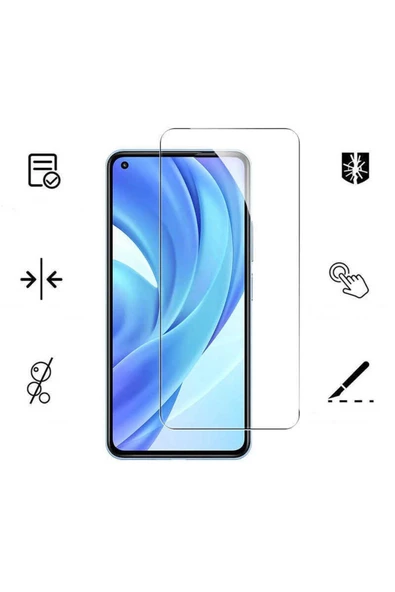 TechnoGuru Sony Xperia XA1 Ultra İçin Maxi Glass Ekran Koruyucu Kırılmaz Cam - 5