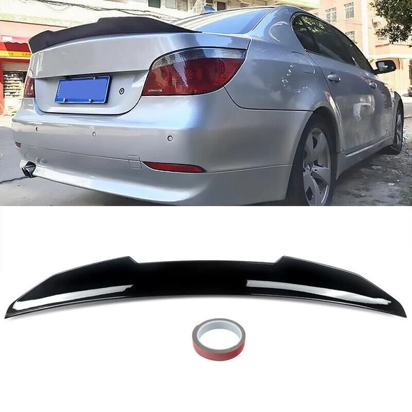 BMW 5.SERİ E60 UYUMLU PLASTİK PARLAK SİYAH PSM SPOİLER