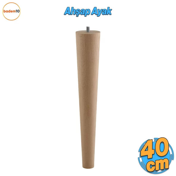 Ahşap Mobilya Ayağı 40 cm Sehpa Zigon Orta Masa Puf Tabure Tv Ünitesi Ayakları M8 Civatalı 40 cm ürün görseli