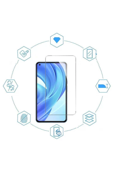 TechnoGuru Sony Xperia XA1 Ultra İçin Maxi Glass Ekran Koruyucu Kırılmaz Cam - 3