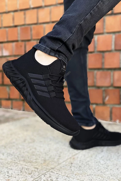 Big King Siyah Çizgili Erkek Spor Ayakkabı - Resim 2