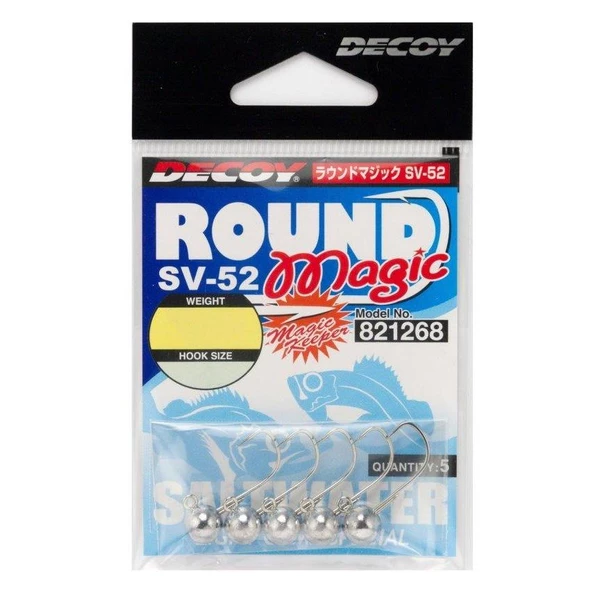 DECOY SV-52 Round Magic JH LRF Jig Head  8 no / 1.8 gr / 5 Adet