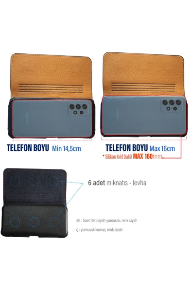 Samsung S23 FE Uyumlu Kemer Kılıfı Kapaklı Bel Kılıfı (2 BOY) - 3