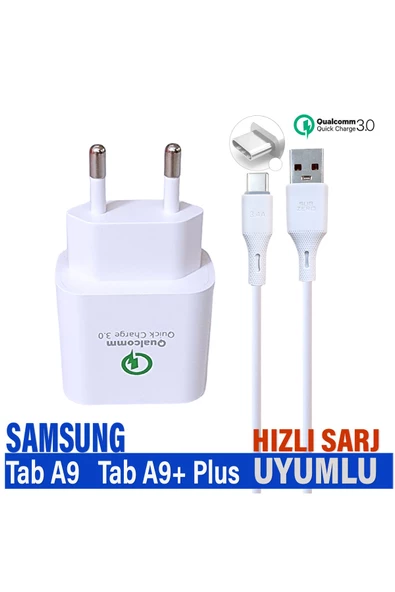 Samsung Galaxy Tab A9+ Plus Şarj Aleti Hızlı Şarj Type c Kablo