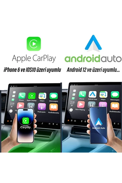 CarPlay - Android Auto Kablosuz Yapma Bağlantı Adaptörü CarPlay / Android Auto Bluetooh Bağlantı - 2