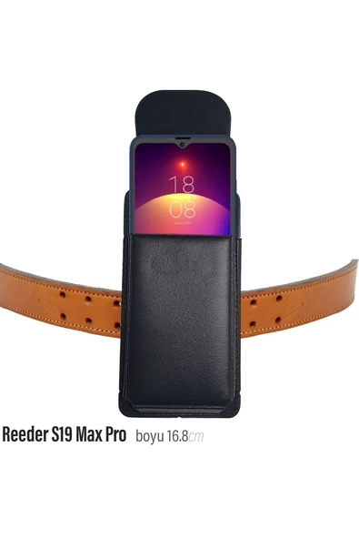 Reeder S19 Max PRO Kılıf  Kemer Kılıfı Bele Takılan Çanta Kılıf
