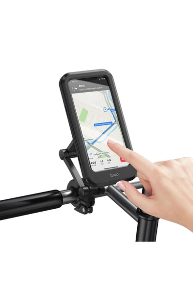 Motosiklet Scooter Telefon Tutucu Su Geçirmez Şarj Girişi Açık - 2