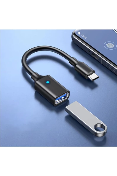 Type-C USB 3.0 Çevirici Kablo OTG 5 Gbps Hızlı Veri Aktarıcı Type C Dönüştürücü Kablo - 4