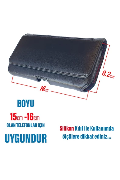iPhone 7 Plus  - iPhone 8 Plus uyumlu Kemer Kılıfı Kapaklı Bel Çanta - 2
