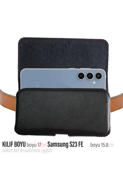 Samsung S23 FE Uyumlu Kemer Kılıfı Kapaklı Bel Kılıfı (2 BOY) ürün görseli