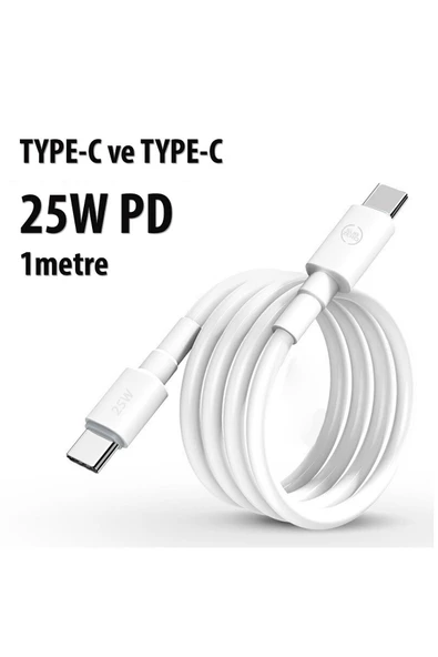 Samsung M15 M23 M33 M34 M51 Hızlı Şarj Kablosu 1m 60W HIZLI Type-C den Type-C ye - 3