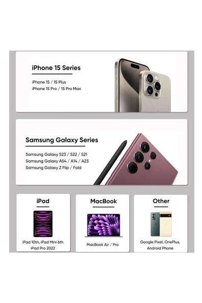 iPhone 15-15 PLUS-15 PRO- 15 PRO MAX uyumlu AUX Kablo Ses Dönüştürücüsü Hasır Type-C Çeviricisi - Resim 5