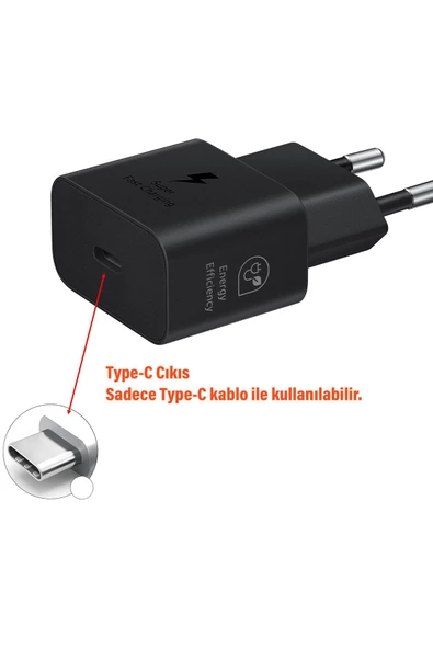 EP-T2510N TYPE C Şarj Aleti 25W Süper Hızlı Type-C Şarj Adaptörü (Samsung Türkiye Garantili) - 4