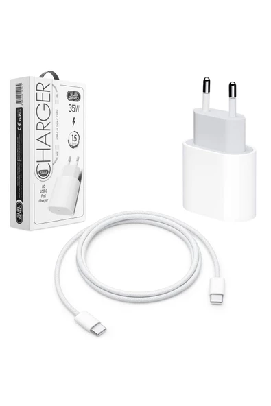 Iphone 15-15 PRO-15 PRO Max Uyumlu Şarj Aleti Set HIZLI Adaptör ve Type-C Kablosu - Resim 3
