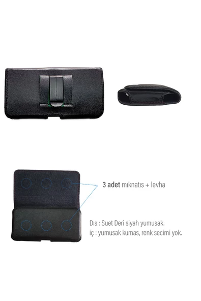 Redmi 12 Kemer Kılıfı Bele Takılan Kılıf Bel Çanta - 4