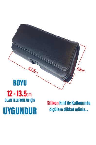 iPhone 12 Mini Kemer Kılıfı Bele Takılan Çanta Telefon Kılıfı - 2