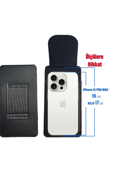iPhone 15 Pro Max Uyumlu Bel Kemer Kılıfı - Resim 2
