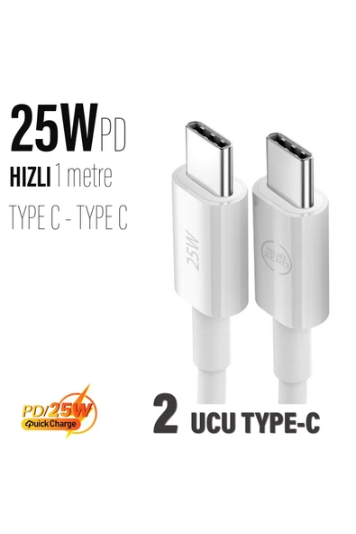 Samsung Galaxy A24 Şarj Kablosu Type-C 25W HIZLI şarj 1metre - 2