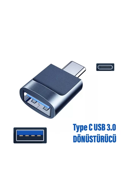 Telefon Type-C Çevirici USB 3.0 Hızlı OTG Veri Aktarıcı Type C Dönüştürücü