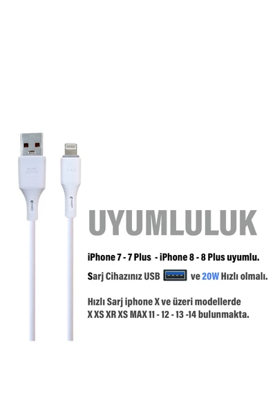 iPhone 6 - iPhone 6 Plus Şarj Kablosu - 3