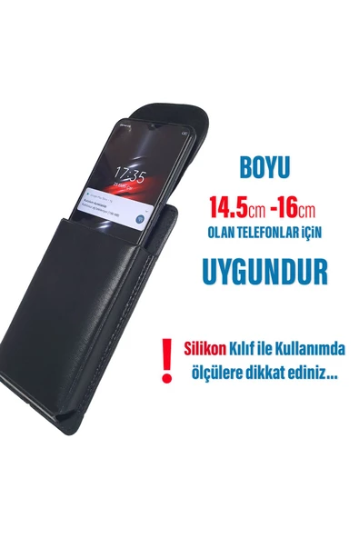 iPhone 13 PRO  Kılıf Kemer Kılıf  Suni Deri Kapaklı Mıknatıslı - Resim 6