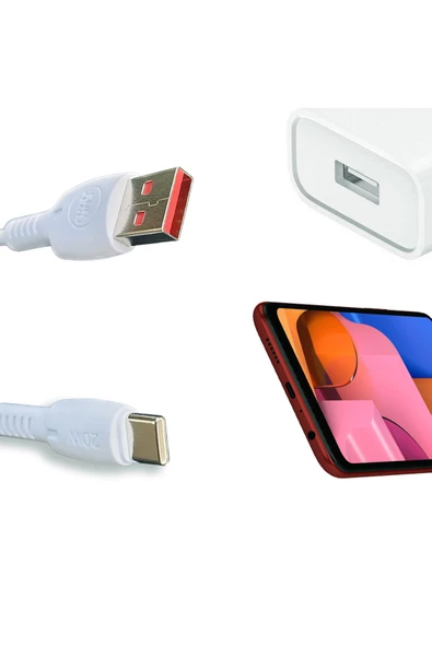 Samsung A32 Şarj Kablosu 3.4A HIZLI Type-C Şarj Kablosu 1M - 2