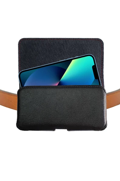 iPhone 13 Kılıfı Kemer Kılıf  Kapaklı Bel Kemere Takılan Kılıf ürün görseli