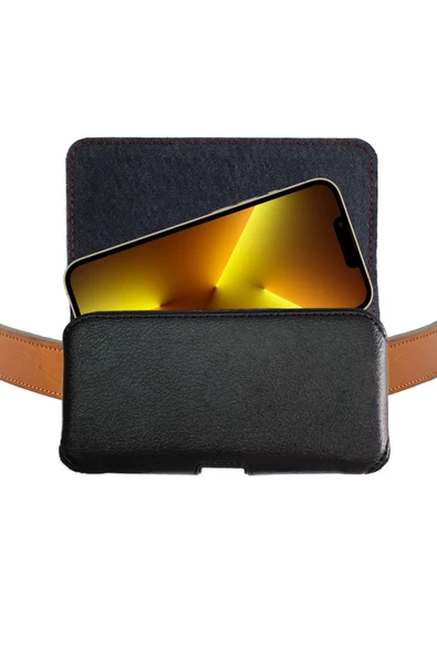 iPhone 13 PRO  Kılıf Kemer Kılıfı | Suni Deri Kapaklı Mıknatıslı ürün görseli