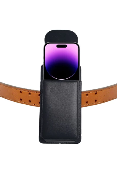 iPhone 14 Pro Max Uyumlu Kılıf Kemer Kılıfı Kapaklı Mıknatıslı Bel Kılıf ürün görseli