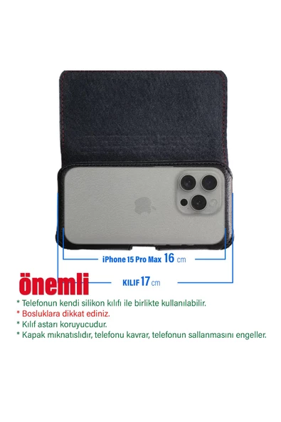 iPhone 15 Pro Max Uyumlu  Bel Kemer Kılıfı - 2