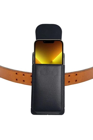 iPhone 13 PRO  Kılıf Kemer Kılıf  Suni Deri Kapaklı Mıknatıslı ürün görseli