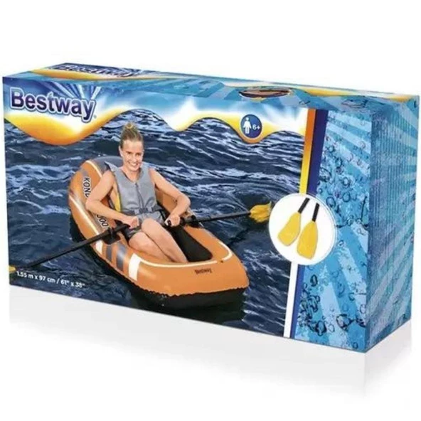 Tek kişilik Bot Hydroforce 155 x 97 Cm Bestway + Kürek - 61078 - 2