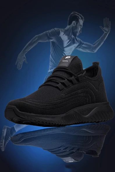 Big King Siyah SüperSoft Triko Erkek Spor Ayakkabı - Resim 3