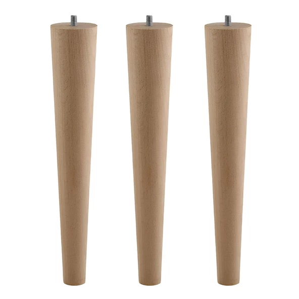 Ahşap Mobilya Ayağı 3 Adet 40 cm Sehpa Zigon Orta Masa Puf Tabure Tv Ünitesi Ayakları M8 Civatalı - Resim 5