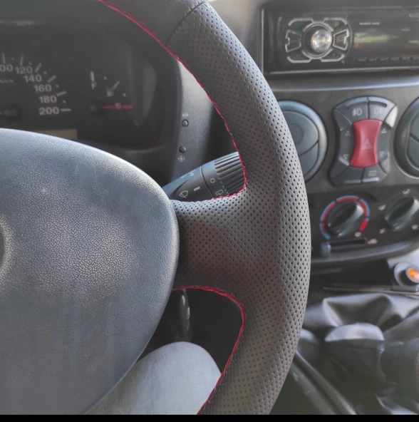 Fiat Doblo 2005-2010 Araca Özel Direksiyon Kılıfı (noktalı Düz) - Resim 5