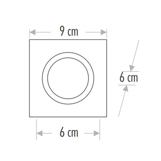 Maxled Sıva Altı Dekoratif Cam Spot Mx-2003 G10 Duy Dahil - 2