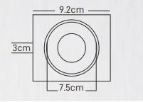 Maxled Sıva Altı GU-10 Duylu Beyaz Bakır Dekoratif Spot Kasa MX-2012 - Resim 2