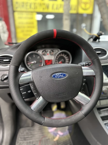 Ford Focus 2.5 Araca Özel Direksiyon Kılıfı (deri sökülüp Yapılması Gerekiyor) - Resim 3