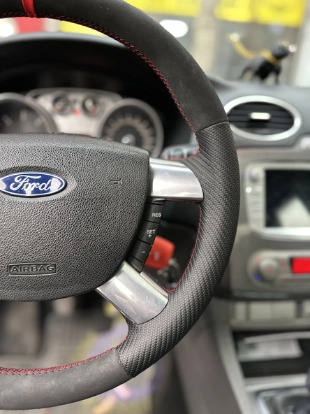 Ford Focus 2.5 Araca Özel Direksiyon Kılıfı (deri sökülüp Yapılması Gerekiyor) - Resim 4