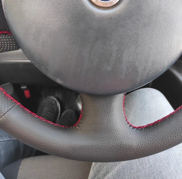 Fiat Doblo 2005-2010 Araca Özel Direksiyon Kılıfı (noktalı Düz) - Resim 6