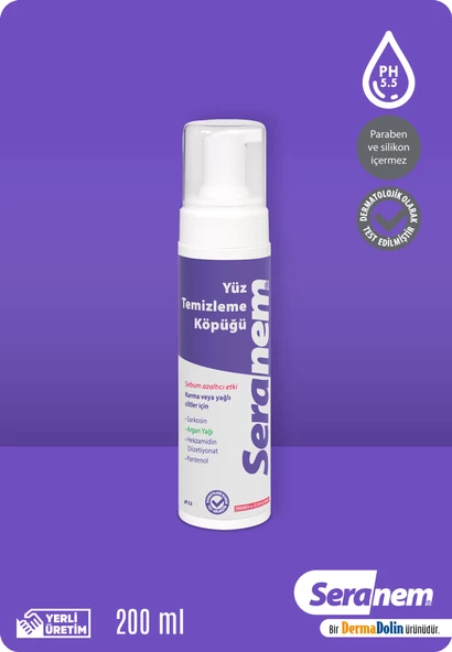 Seranem Yüz Temizleme Köpüğü 200 Ml