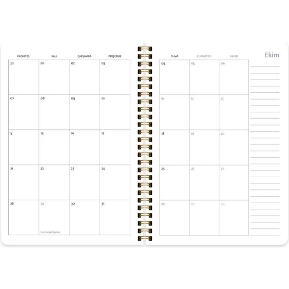 Keskin Color Akademik Ajanda Spiralli Enerji 17x24 830228-99 - 2