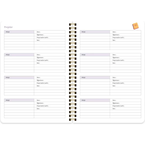 Keskin Color Akademik Ajanda Spiralli Enerji 17x24 830228-99 - 4